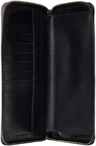 Armani Exchange Men's Rounded Zip Wallet, nero/black, UNI