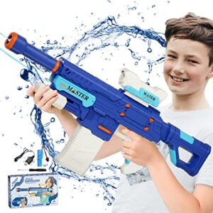 electric water gun automatic water squirt guns, super water powerful water soaker water blasters guns with 500cc high capacity summer water toys for kids adults