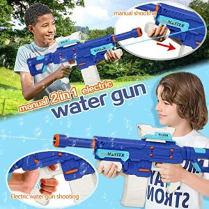 Electric Water Gun Automatic Water Squirt Guns, Super Water Powerful Water Soaker Water Blasters Guns with 500cc High Capacity Summer Water Toys for Kids Adults