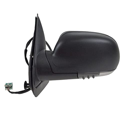 ORTUS UNI Power Heated Textured Signal Mirror Left Driver Fits (Plastic Textured Black)