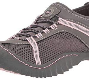 JBU by Jambu Women's Tahoe Water Ready Sneaker, Grey/Petal, 9.5