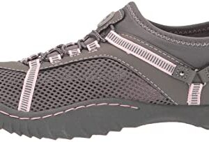 JBU by Jambu Women's Tahoe Water Ready Sneaker, Grey/Petal, 9.5