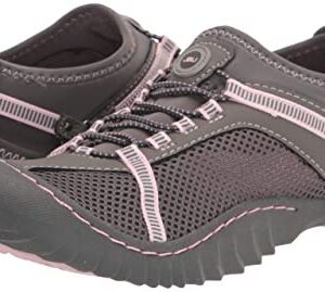 JBU by Jambu Women's Tahoe Water Ready Sneaker, Grey/Petal, 9.5