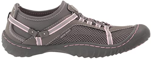 JBU by Jambu Women's Tahoe Water Ready Sneaker, Grey/Petal, 9.5