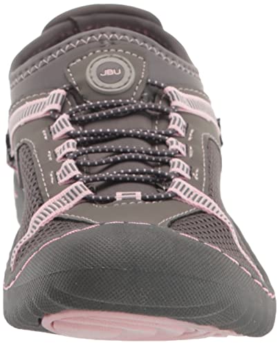 JBU by Jambu Women's Tahoe Water Ready Sneaker, Grey/Petal, 9.5