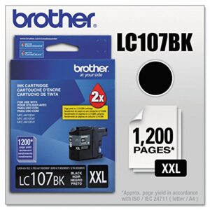 brother lc107bk lc107bk innobella super high-yield ink, black