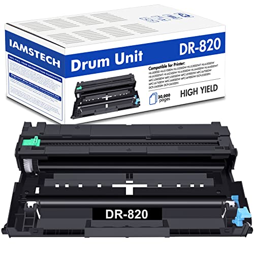 iamstech DR820 DR-820 Drum Unit Compatible Replacement for Brother DR820 DR 820 for Brother HL-L6200DW MFC-L5850DW MFC-L5900DW HL-L5100DN L5850DW L5200DW L5900DW L5700DW L6200DW Printer 1 Pack Black