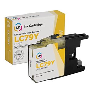 ld compatible ink cartridge replacement for brother lc79y extra high yield (yellow)