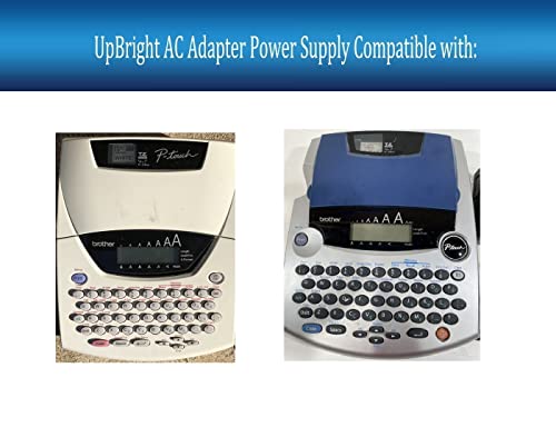 UpBright DC 12V AC Adapter Compatible with Brother P-Touch PT-2300 PT-2310 PT-2400 PT-2410 PT-2500PC PT2300 PT2310 PT2400 PT2410 PT2500 PC PTouch Label Maker Printer AD-60 A40915 9.5V 12W Power Supply