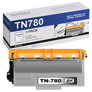 EDH Compatible TN780 TN-780 Toner Cartridge Replacement for Brother Super High Yield Compatible with HL-6180DW HL-6180DWT MFC-8950DW MFC-8950DWT Printer (1 Pack,Black)