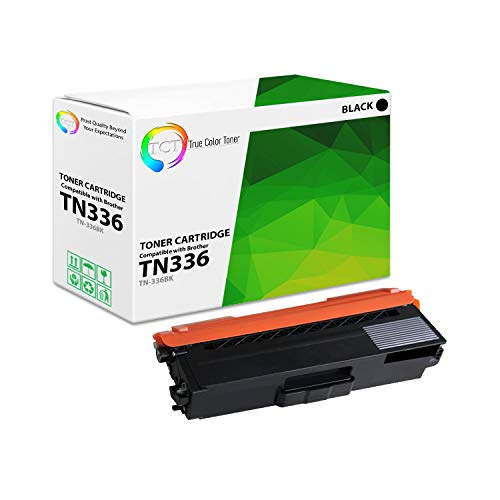 TCT Premium Compatible Toner Cartridge Replacement for Brother TN-336 TN336BK Black Works with Brother HL-L8250CDN L8350CDW, MFC-L8600CDW L8850CDW Printers (4,000 Pages) - 2 Pack