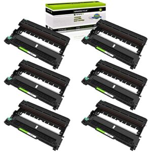 greencycle 6 pack black dr630 dr-630 high yield black drum unit compatible for brother hl-l2380dw mfc-l2700dw laser printer wihtout toner