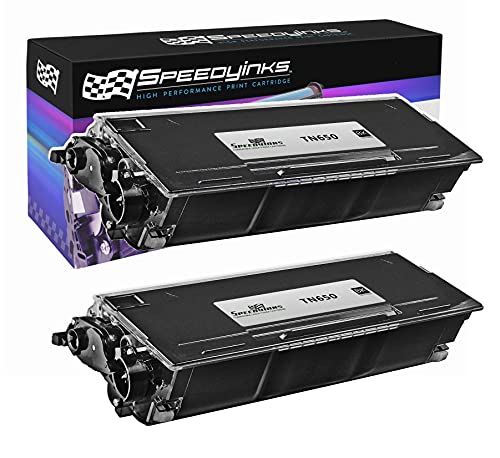 Speedy Inks Compatible Toner Cartridge Replacement for Brother TN650 High-Yield (Black, 2-Pack)