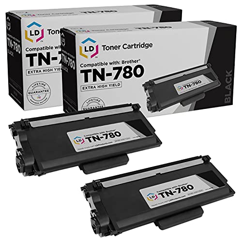 LD Compatible Toner Cartridge Replacement for Brother TN780 Super High Yield (Black, 2-Pack)