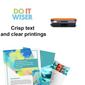 Do it Wiser Compatible Black Toner Cartridge for Brother TN315BK TN336 TN315 TN310 TN331 HL-L8350CDW HL-L8350CDWT HL-L8250CDN HL-4150CDN MFC-L8850CDW MFC-L8600CDW MFC-9970CDW - High Yield 4,000 Pages