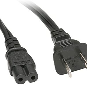 2 Prong Printer Power Cord/Printer Power Cable for Canon PIXMA MP160 And Many Different Other Model Canon HP,Lexmark,Dell,Brother,Epson.