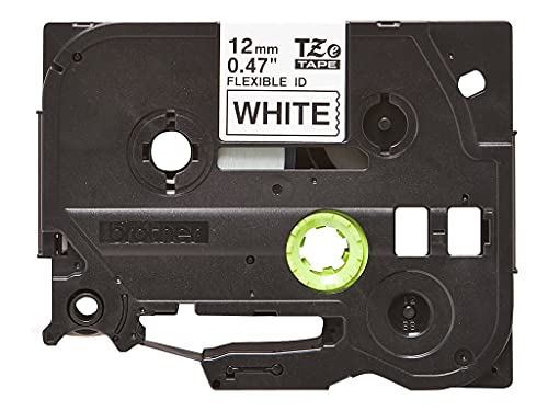 Brother Tzefx231 Tze Flexible Labeling Tape, 1/2-Inch X 26-1/5 Ft, Black On White