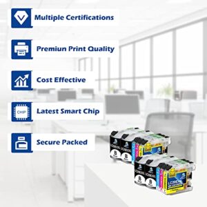 DOUBLE D Upgraded LC20E Compatible Replacement for Brother LC20E LC-20E XXL Ink Cartridges for Brother MFC-J985DW J775DW J5920DW J985DWXL Printer (5BK+3C+3M+3Y) 14 Pack-Updated Version