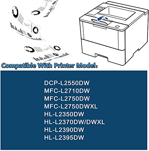 ALUMUINK TN760 TN-760 High Yield Toner Cartridge: Compatible Replacement for Brother TN 760 MFC-L2710DW L2750DW DCP-L2550DW HL-L2370DW Printer(TN7601PK, Up to 3,500 Pages)