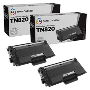ld products compatible toner cartridge replacement for brother tn820 (black, 2-packs) for use in dcp-l6600dw hl-l6200dw hl-l6200dwt hl-l6250dn hl-l6250dw hl-l6300dwt & hl-l6300dw
