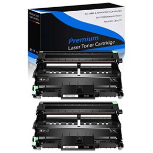 kcmytoner 2 pack new replacement dr360 drum unit compatible for brother dcp-7030 dcp-7040 hl-2140 hl-2150n mfc-7340 mfc-7345dn printer