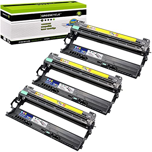 GREENCYCLE 3 Pack Compatible Drum Unit Replacement for Brother DR210 DR-210 DR210CL use in MFC-9325C MFC-9320CW MFC-9125CN HL-3075CW HL-3045CN HL-3040CN Printer