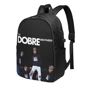 Dobre Brothers 17 Inch Laptop Backpack with USB Port Travel College School Backpack Bookbag Unisex