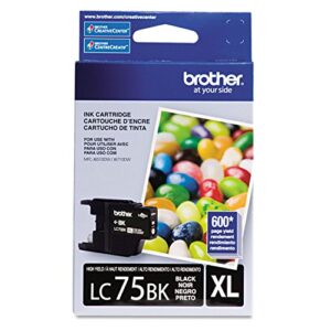 brother lc75 innobella high yield ink cartridge, black (600 page yield)