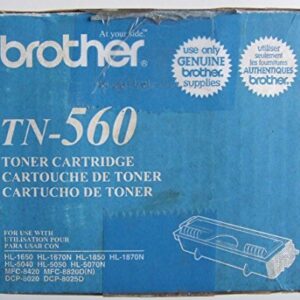 Brother TN560 High-Yield Toner Cartridge, Black - in Retail Packaging