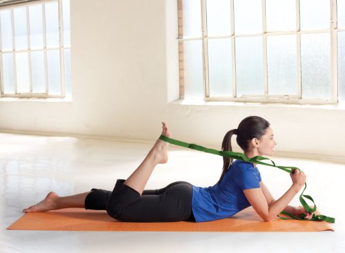 Gaiam Restore Multi-Grip Stretch Strap, Green