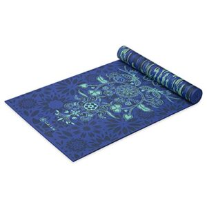 gaiam yoga mat premium print reversible extra thick non slip exercise & fitness mat for all types of yoga, pilates & floor workouts, divine impressionist, 68″l x 24″w x 6mm thick