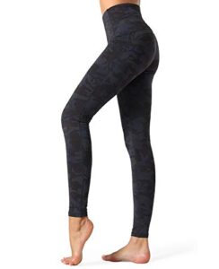 dragon fit compression yoga pants power stretch workout leggings with high waist tummy control (small, ankle-camo)