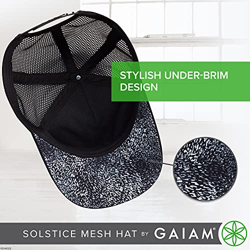 Gaiam Solstice Mesh Hat, Black