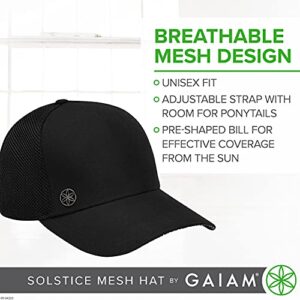 Gaiam Solstice Mesh Hat, Black