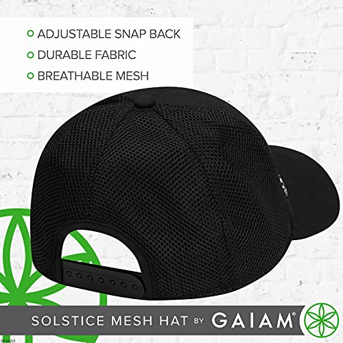 Gaiam Solstice Mesh Hat, Black