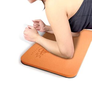 hatha yoga tpe knee pad，extra think and soft，27″x14″x4/5″th，great for knees and elbows,standard mat for pain free joints in yoga,floor exercise,gardening, yard work and baby bath.