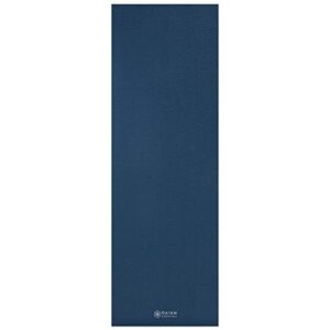 Gaiam Essentials Premium Yoga Mat with Yoga Mat Carrier Sling, Navy, 72"L x 24"W x 1/4 Inch Thick