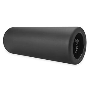 gaiam restore smooth surface foam roller for workout recovery and exercise – 13” hollow-core roller – ideal for muscle tightness and improved circulation