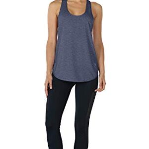 icyzone Workout Tank Tops for Women - Athletic Yoga Tops, Racerback Running Tank Top Loose Fit(Pack of 2) (S, Burgundy/Navy)