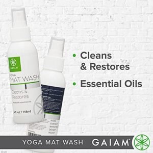 Gaiam Yoga Mat Cleaner Spray (4oz), Green