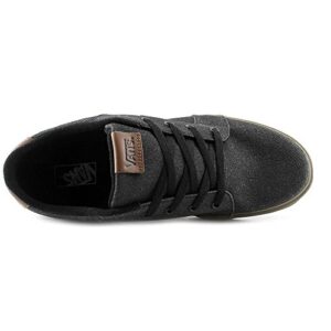 Vans Men's Skate Shoe, Waxed Denim Black Gum, 12