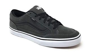 vans men’s bearcat skate shoes, charcoal/white/black, (9.5)