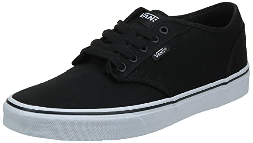 Vans Men's^Men's Atwood Low-Top Sneakers, Canvas Black White, 11 UK