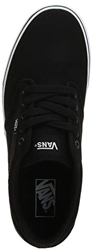 Vans Men's^Men's Atwood Low-Top Sneakers, Canvas Black White, 11 UK