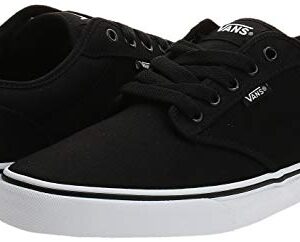 Vans Men's^Men's Atwood Low-Top Sneakers, Canvas Black White, 11 UK