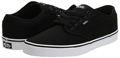 Vans Men's^Men's Atwood Low-Top Sneakers, Canvas Black White, 11 UK