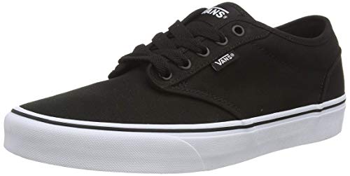 Vans Men's^Men's Atwood Low-Top Sneakers, Canvas Black White, 11 UK