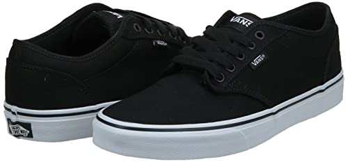 Vans Men's^Men's Atwood Low-Top Sneakers, Canvas Black White, 11 UK