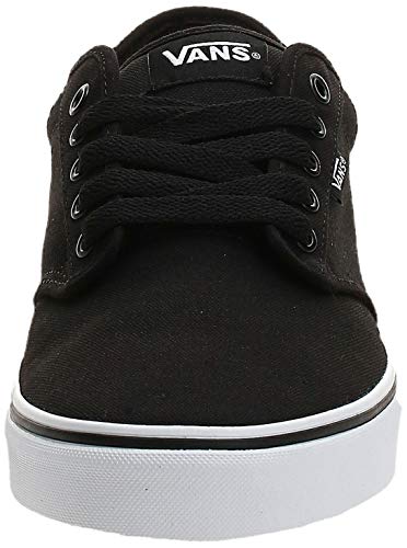 Vans Men's^Men's Atwood Low-Top Sneakers, Canvas Black White, 11 UK