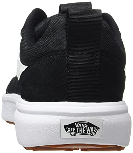 Vans Unisex Range Exp Suede Canvas Sneaker - Black/White 8